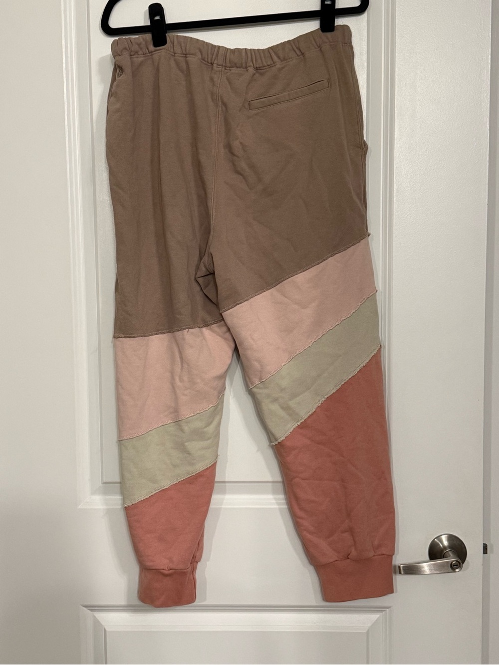 Free People Movement Colorblock Patchwork Joggers Sweatpants Size Large Boho - Picture 5 of 8